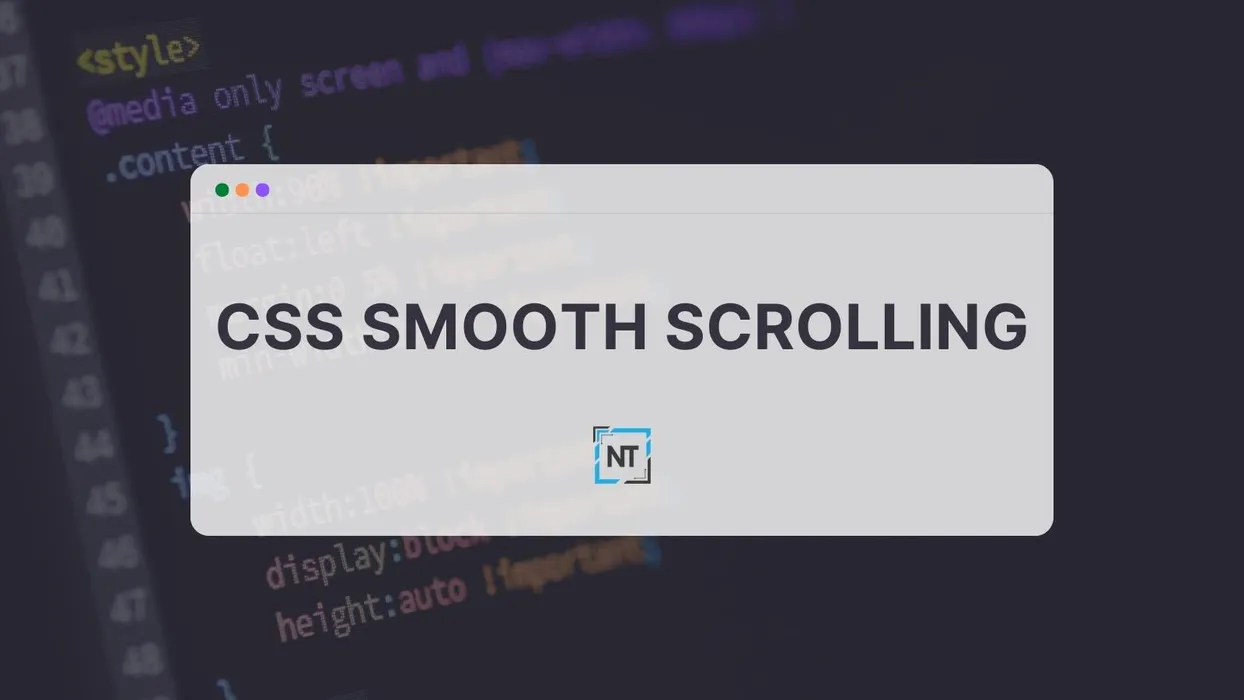 Cover for CSS Smooth Scrolling